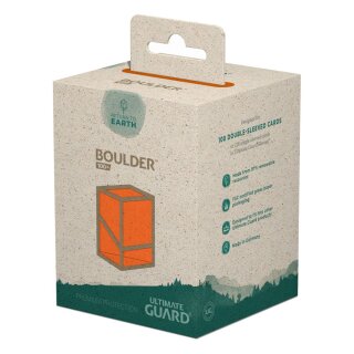 Ultimate Guard Return To Earth Boulder Deck Case 100+ Standardgr&ouml;&szlig;e Orange