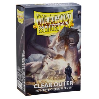 Dragon Shield Standard Size Outer Sleeves - Matte Clear (100)