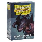 Dragon Shield Standard Size Outer Sleeves - Matte Black...