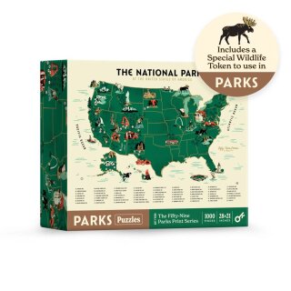 Parks Puzzles - National Parks Map (1000)