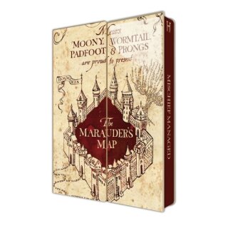 Harry Potter Magnetisches A5 Notizbuch Marauders Map
