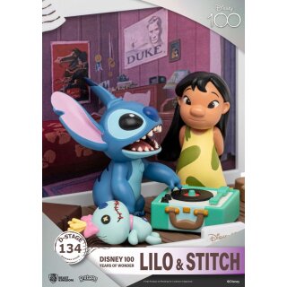 Disney 100 Years of Wonder D-Stage PVC Diorama - Lilo &amp; Stitch