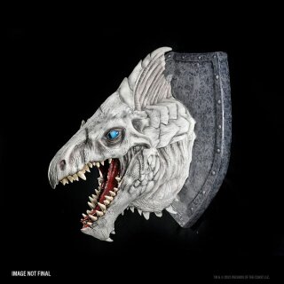 Dungeons &amp; Dragons Replicas of the Realms: 3D Wand-Relief - White Dragon Trophy Plaque
