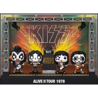 Kiss POP! Moments DLX Vinyl Figuren 4er-Pack Alive II 1978 Tour