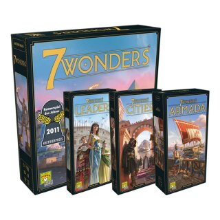 7 Wonders Grundspiel + 3 Erweiterungen - Bundle (DE)