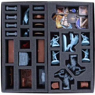 5-teiliges Feldherr Schaumstoff-Set f&uuml;r HeroQuest (2021): Die Spiegelmagierin - Brettspielbox