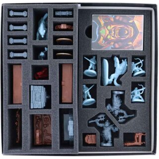 5-teiliges Feldherr Schaumstoff-Set f&uuml;r HeroQuest (2021): Die Spiegelmagierin - Brettspielbox