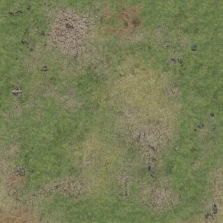 Battle Systems - Grassy Fields Gaming Mat 3x3 - Grid