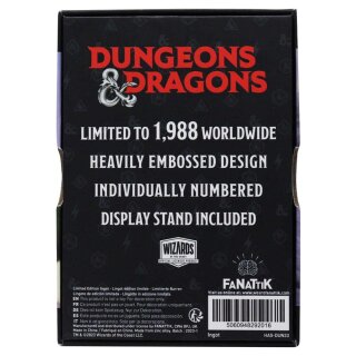 Dungeons &amp; Dragons Metallbarren - 35th Anniversary Legend of Drizzt (Limited Edition)