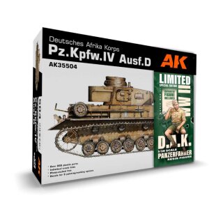 Pz.Kpfw.IV Ausf.D Afrika Korps + DAK Panzerfahrer 1/35