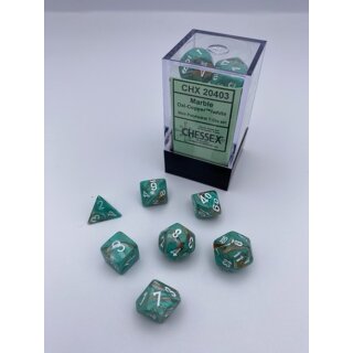 Marble Mini-Polyhedral Oxi-Copper&trade;/white 7-Die Set