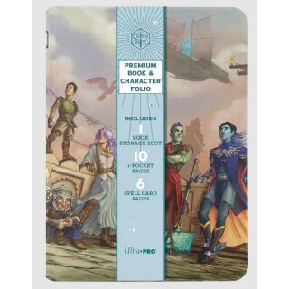 Printed Leatherette Book Folio Featuring: Bells Hells Team Lineup From Critical Role