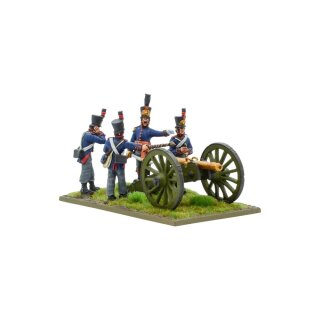 Napoleonic Dutch-Belgian Foot Artillery With 6-Pdr