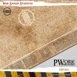 Neoprene Mat: War Sands Stadium 2,4` &times; 3 (73x92cm)