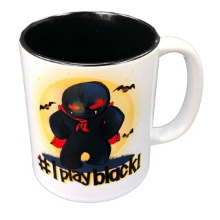 Geekmod Tasse - #IplayBlack Cup (Black Player)