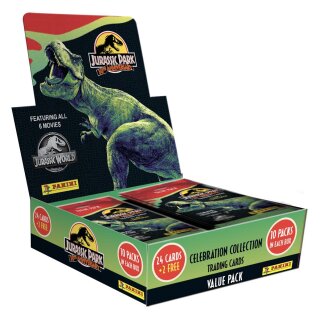 Jurassic Park 30th Anniversary Trading Cards Celebration Collection Value Packs Display (10) (DE)