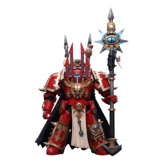 Warhammer 40k Actionfigur 1/18 Chaos Space Marines Crimson Slaughter Sorcerer Lord in Terminator Armour 12 cm