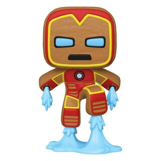 Marvel POP! Vinyl Figur Holiday Iron Man 9 cm *M&auml;ngelexemplar*