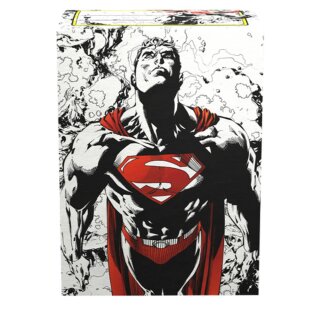 Dragon Shield Standard Size Brushed Art Sleeves - Superman Core (Red/White) (100)