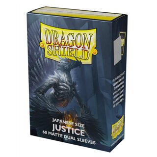 Dragon Shield Japanese Size Matte Dual Sleeves - Justice (60)