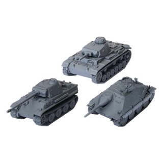 German Tank Platoon (Panzer III J, Panther, Jagdpanzer 38t) (Multilingual)