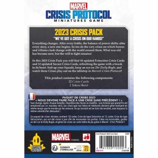 Marvel Crisis Protocol &ndash; 2023 Crisis Pack (Krisen-Kartenpack 2023 &ldquo;Uns steht eine Krise bevor!&ldquo;) (Multilingual)