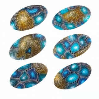 Dvergr Spaceship 90x52 mm Oval Base Toppers (6)