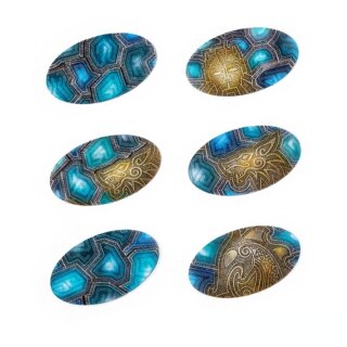 Dvergr Spaceship 75x42 mm Oval Base Toppers (6)