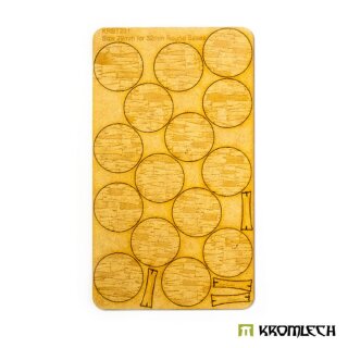 Wooden Planks 32 mm Round Base Toppers (15)