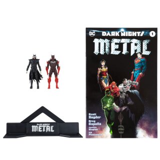 DC Direct Gaming Actionfiguren &amp; Comic - Batman Who Laughs &amp; Red Death (Dark Nights Metal #1)