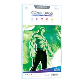 Ultimate Guard Comic Bags - Resealable Current Size (100)