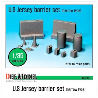 US  Jersey Barrier Set (small type) 1/35