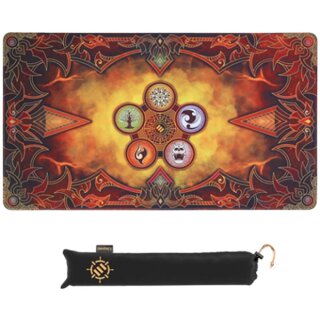 Enhance - TCG  Playmats with Stiched Edges (Flames)