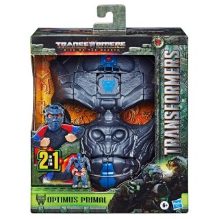 Transformers: Aufstieg der Bestien 2-in-1 Roleplay-Maske / Actionfigur Optimus Primal 23 cm