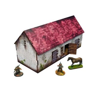WW2 Normandy Stable with Dovecote (PREPAINTED)