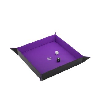 Gamegenic Magnetic Dice Tray Square - Black &amp; Purple