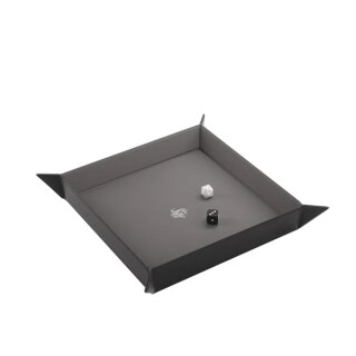 Gamegenic Magnetic Dice Tray Square - Black &amp; Gray