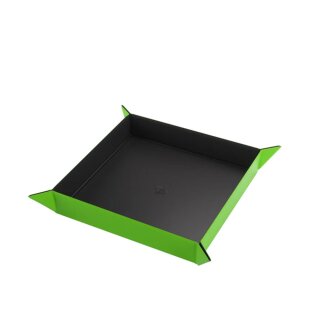 Gamegenic Magnetic Dice Tray Square - Black &amp; Green