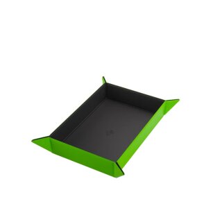 Gamegenic Magnetic Dice Tray Rectangular - Black &amp; Green
