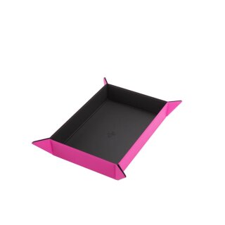 Gamegenic Magnetic Dice Tray Rectangular - Black &amp; Pink