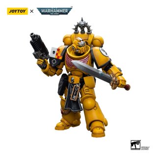 Warhammer 40k Actionfigur 1/18 Imperial Fists Lieutenant with Power Sword 12 cm