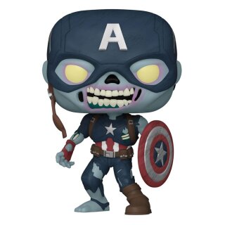 Marvel What If...? POP! TV Vinyl Figur Zombie Captain America 9 cm *M&auml;ngelexemplar*
