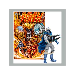 DC Direct Actionfigur &amp; Comic Captain Cold Variant (Gold Label) (The Flash) 18 cm