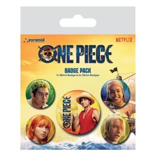 One Piece Ansteck-Buttons 5er-Pack - The Straw Hats