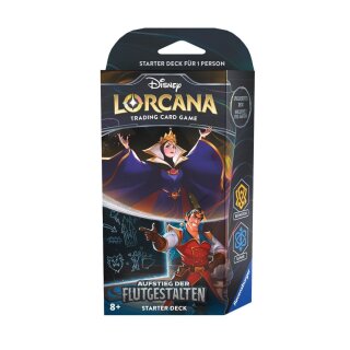 Lorcana - Aufstieg der Flutgestalten Starter Deck &quot;Maleficent / Gaston&quot; (DE)