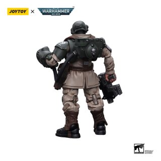 Warhammer 40k Action Figure 1/18 Astra Militarum Cadian Command Squad Veteran Sergeant with Power Fist 12 cm