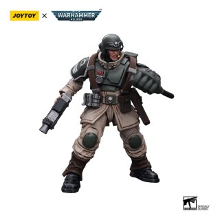 Warhammer 40k Action Figure 1/18 Astra Militarum Cadian Command Squad Veteran Sergeant with Power Fist 12 cm