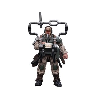 Warhammer 40k Action Figure 1/18 Astra Militarum Cadian Command Squad Veteran with Master Vox 12 cm