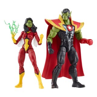Avengers: Beyond Earths Mightiest Marvel Legends Actionfiguren Skrull Queen &amp; Super-Skrull 15 cm