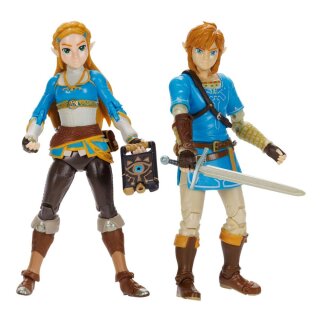 The Legend of Zelda Actionfiguren 2er-Pack - Prinzessin Zelda, Link